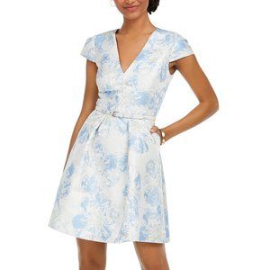 Vince Camuto Cap Sleeve Fit & Flare Dress